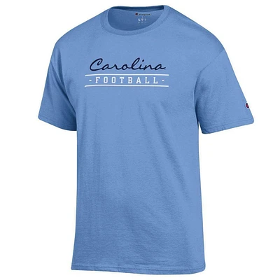 UNC Champion Women's Script Bar Football Tee