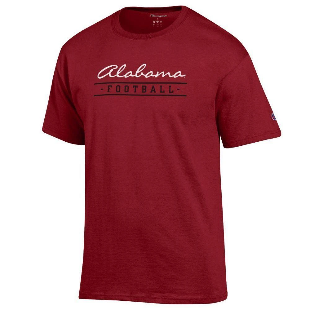 Alabama Champion Women's Script Bar Football Tee