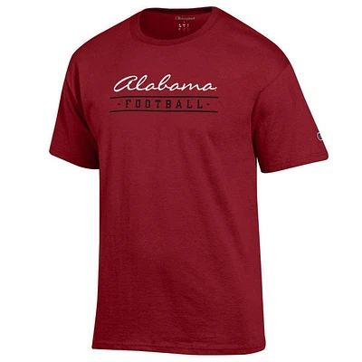 Alabama Champion Women's Script Bar Football Tee