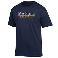 West Virginia Champion Women's Script Bar Football Tee