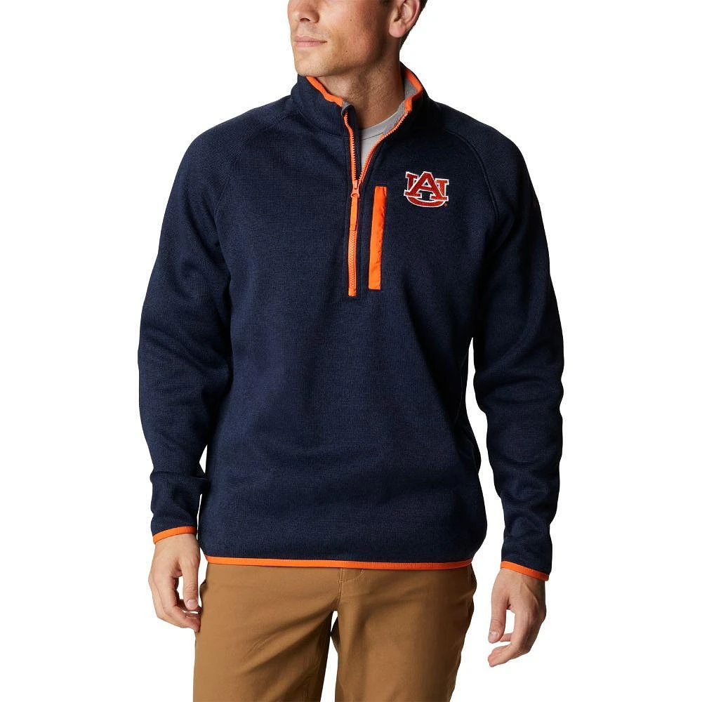 Auburn Columbia Men's Canyon Point 1/2 Zip Pullover