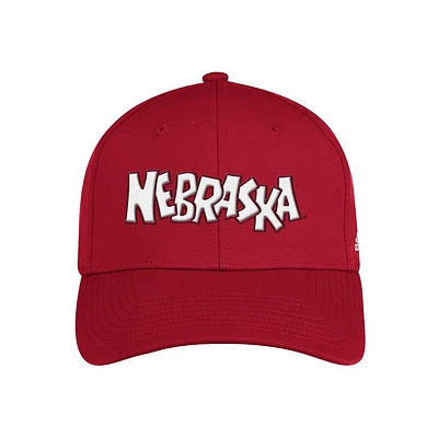 Nebraska Adidas Stretch Fit Hat