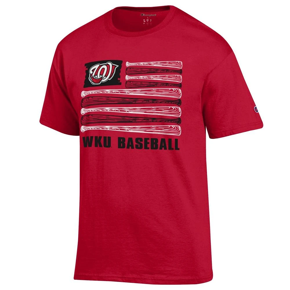 Western Kentucky Champion Men's Baseball Flag Tee