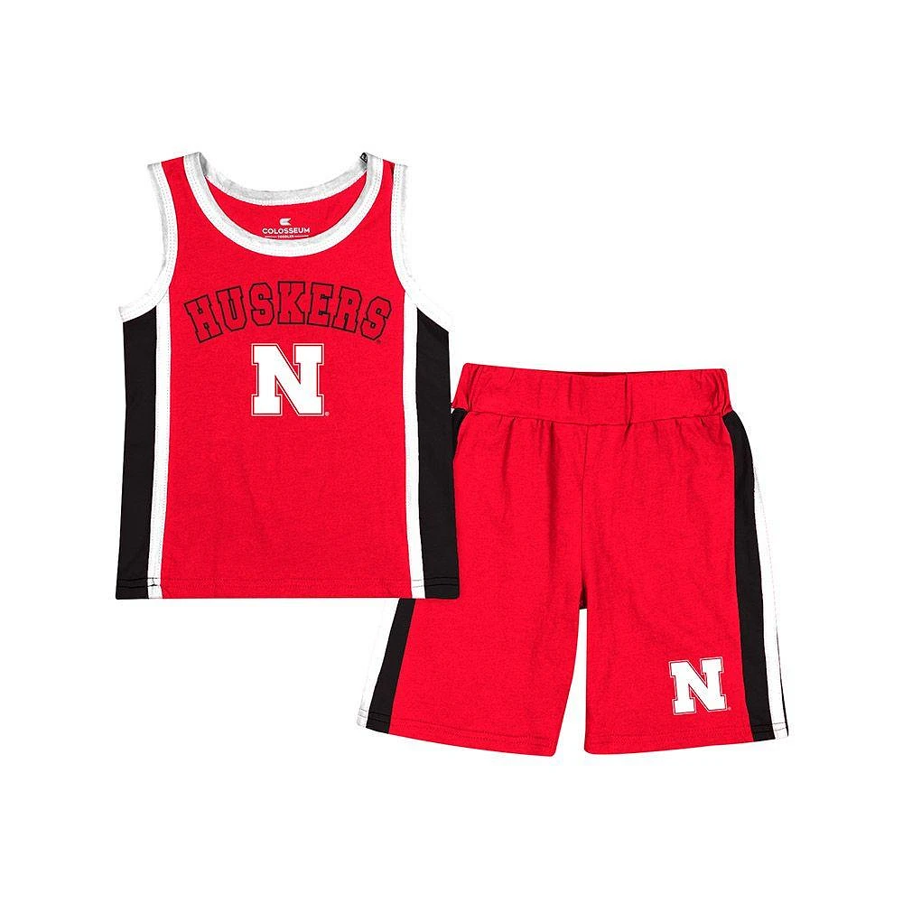 Nebraska Colosseum Toddler Do Right Jersey Tank and Short Set