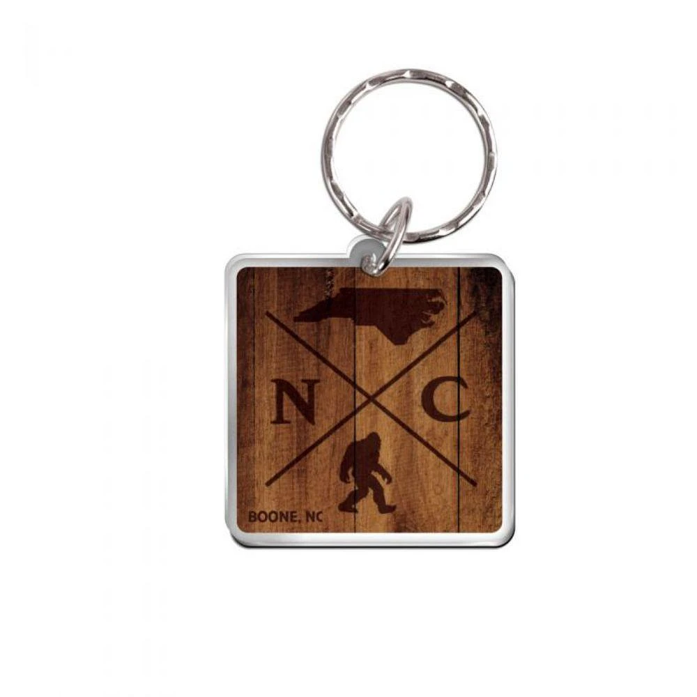 Boone Wincraft Sasquatch Square Keychain