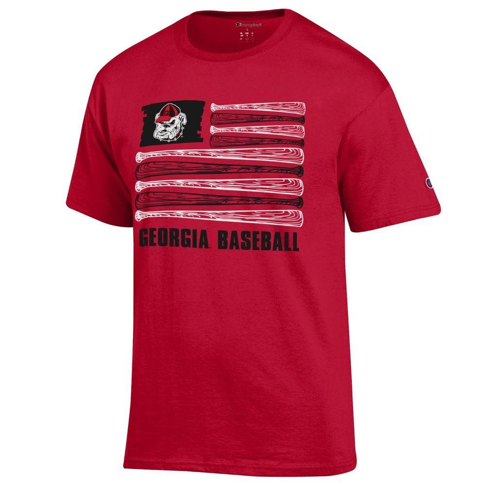 Georgia Champion Men's Baseball Flag Tee