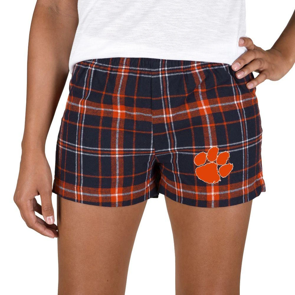 Clemson College Concepts Women's Ultimate Flannel Shorts