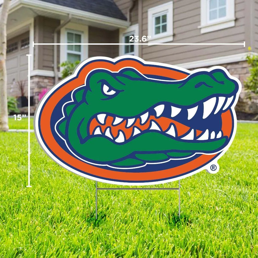 Florida Gatorhead Logo Lawn Sign
