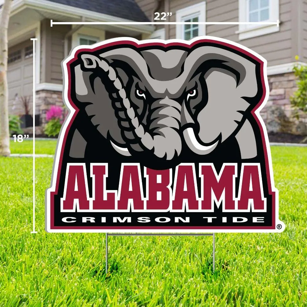 Alabama Elephant Logo Lawn Sign