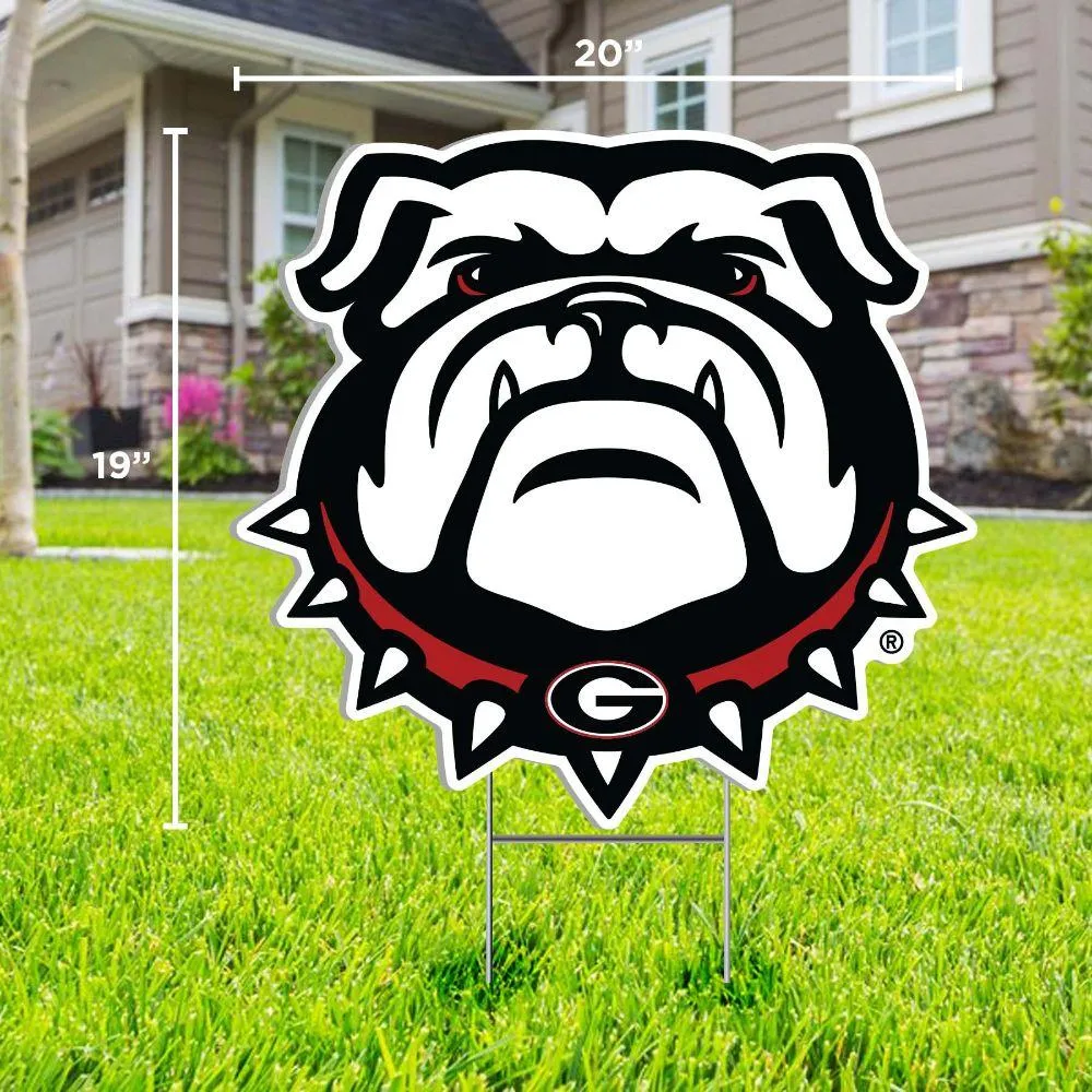 Georgia Bulldog Logo Lawn Sign