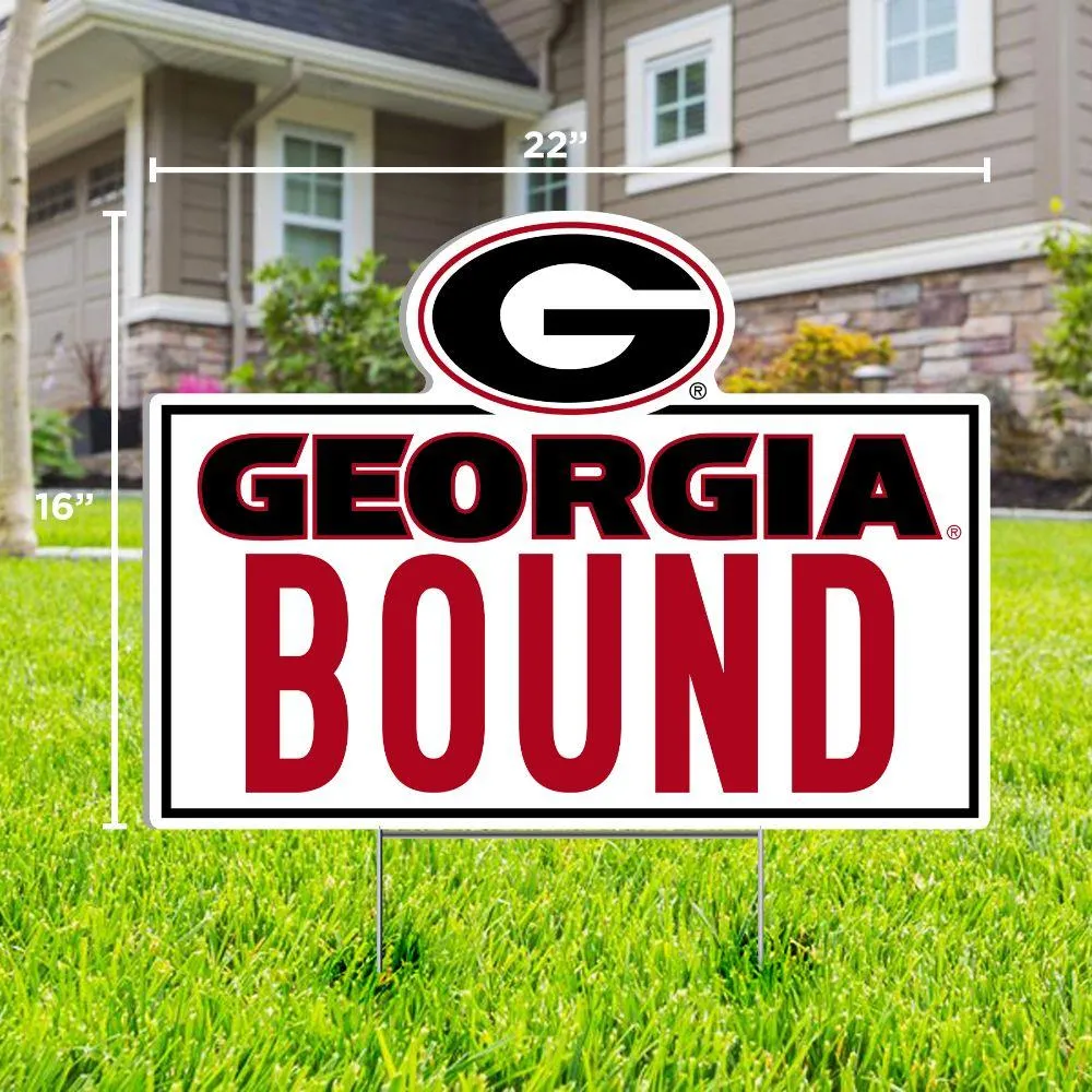 Georgia Bulldogs Bound Lawn Sign