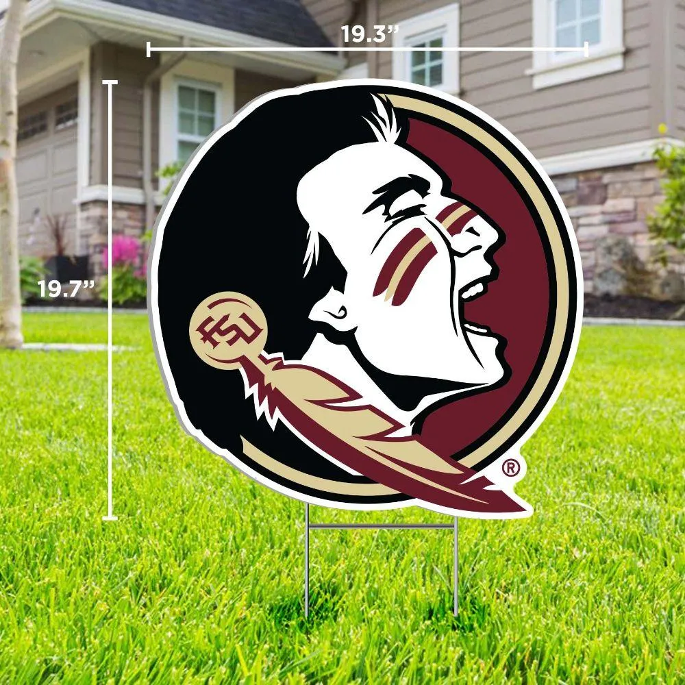 Florida State Seminole Logo Lawn Sign