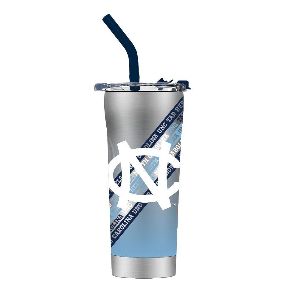 UNC Vault Stripe Straw Tumbler