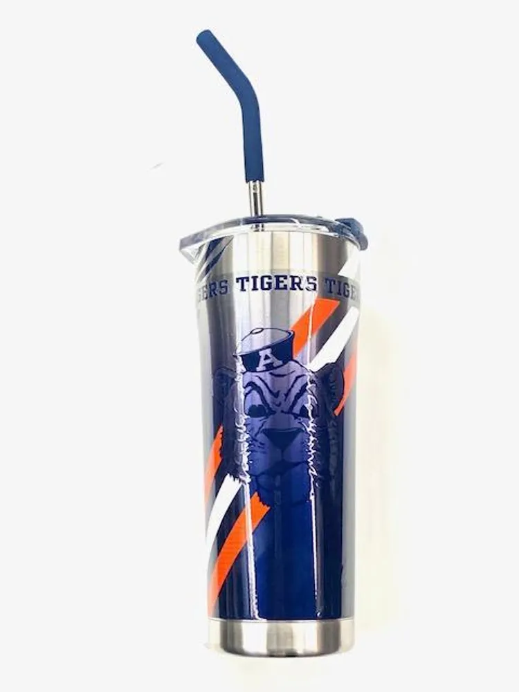 Auburn Stripe Straw Tumbler