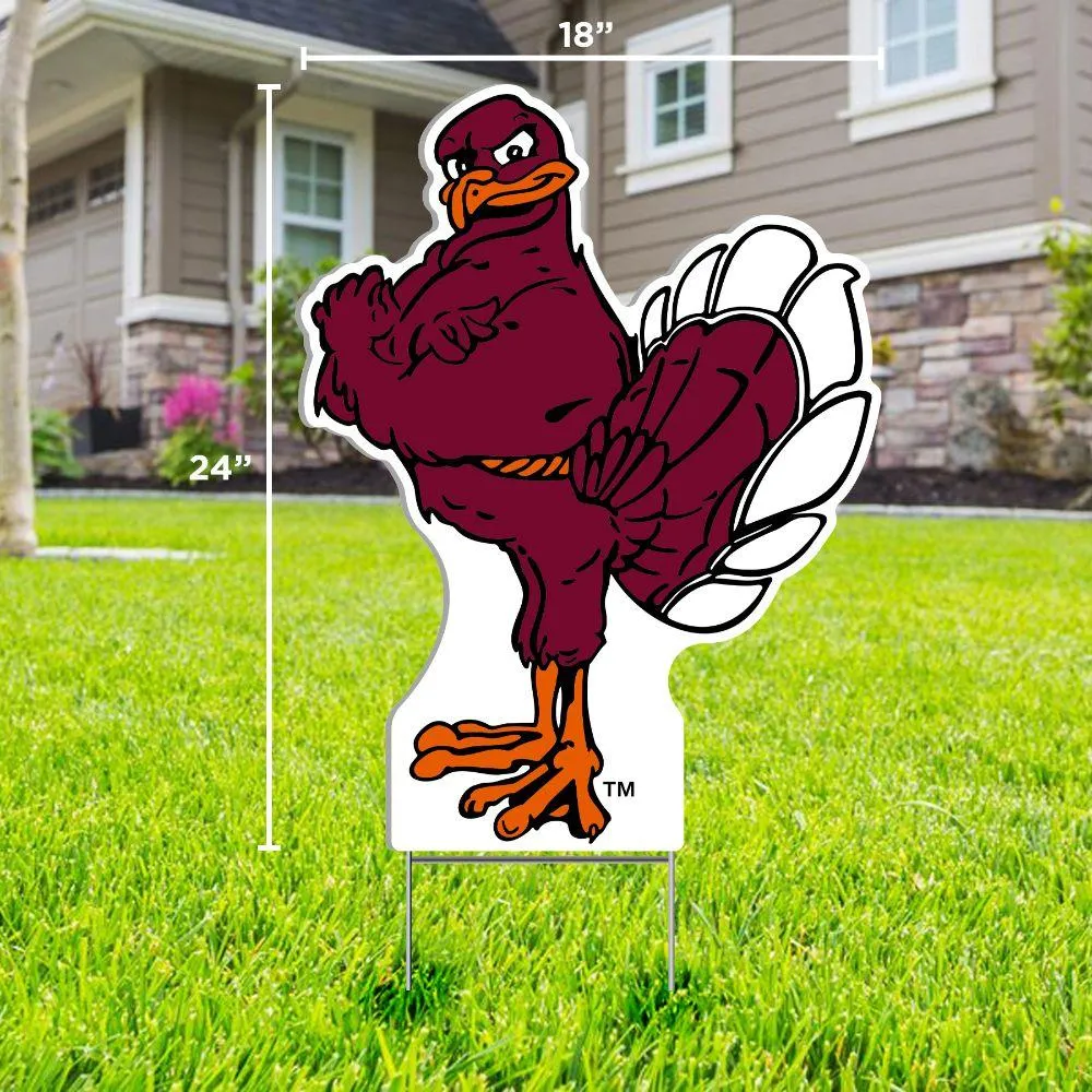 Virginia Tech Hokie Logo Lawn Sign