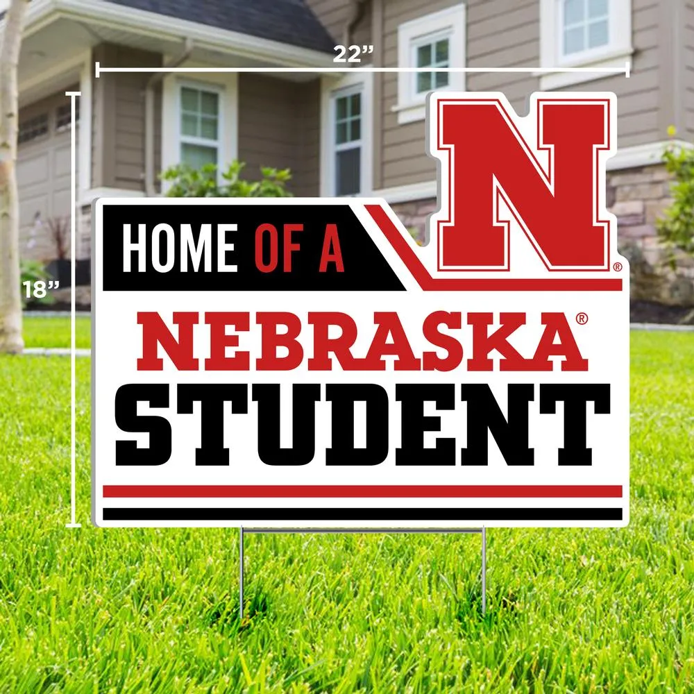 Nebraska Student Lawn Sign