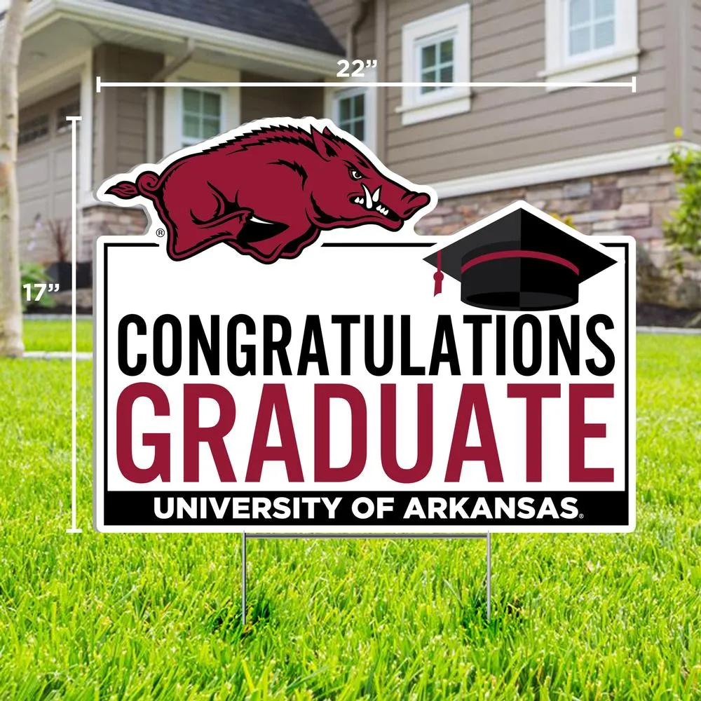 Arkansas Congratulations Graduate Lawn Sign