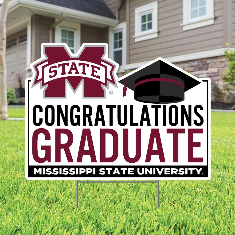 Mississippi State Congratulations Graduate Lawn Sign