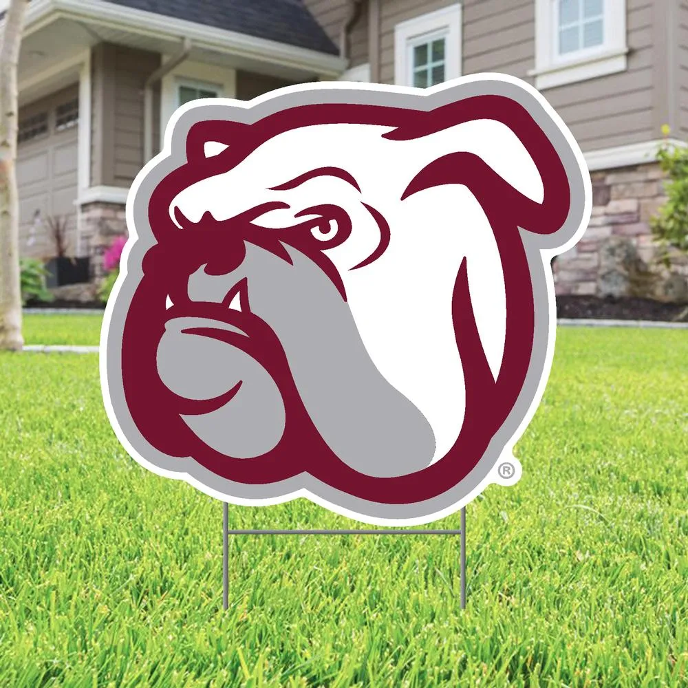 Mississippi State Bulldog Logo Lawn Sign