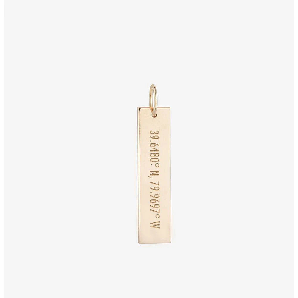 West Virginia Kyle Cavan Coordinates Pendant Bar