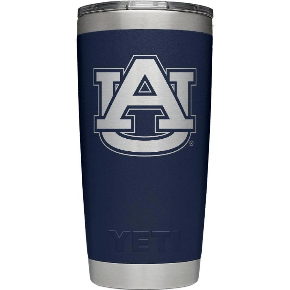 Auburn Yeti Powder Coated Navy 20 Oz Tumbler