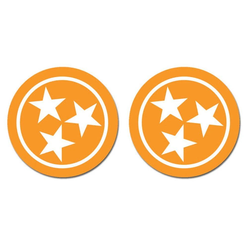 Tennessee 2 Pack Tristar Car Coaster