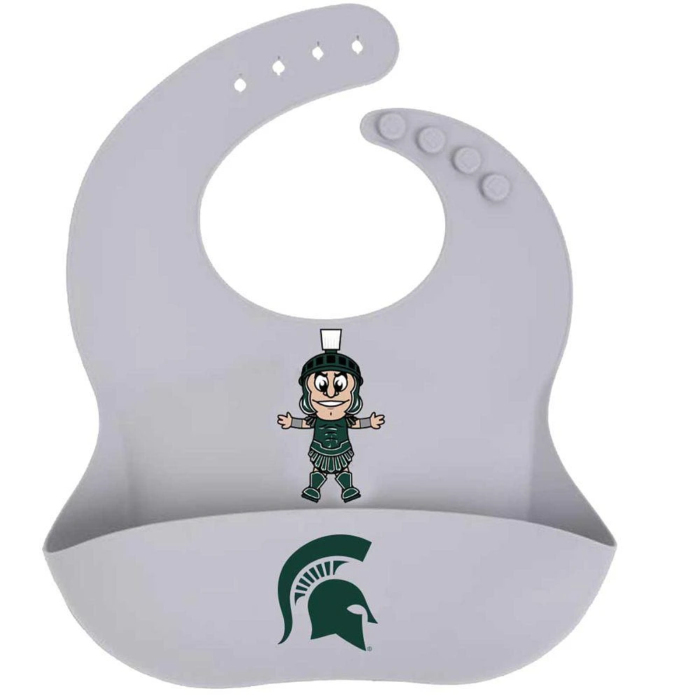 Michigan State Pascots Silicone Sparty Bib