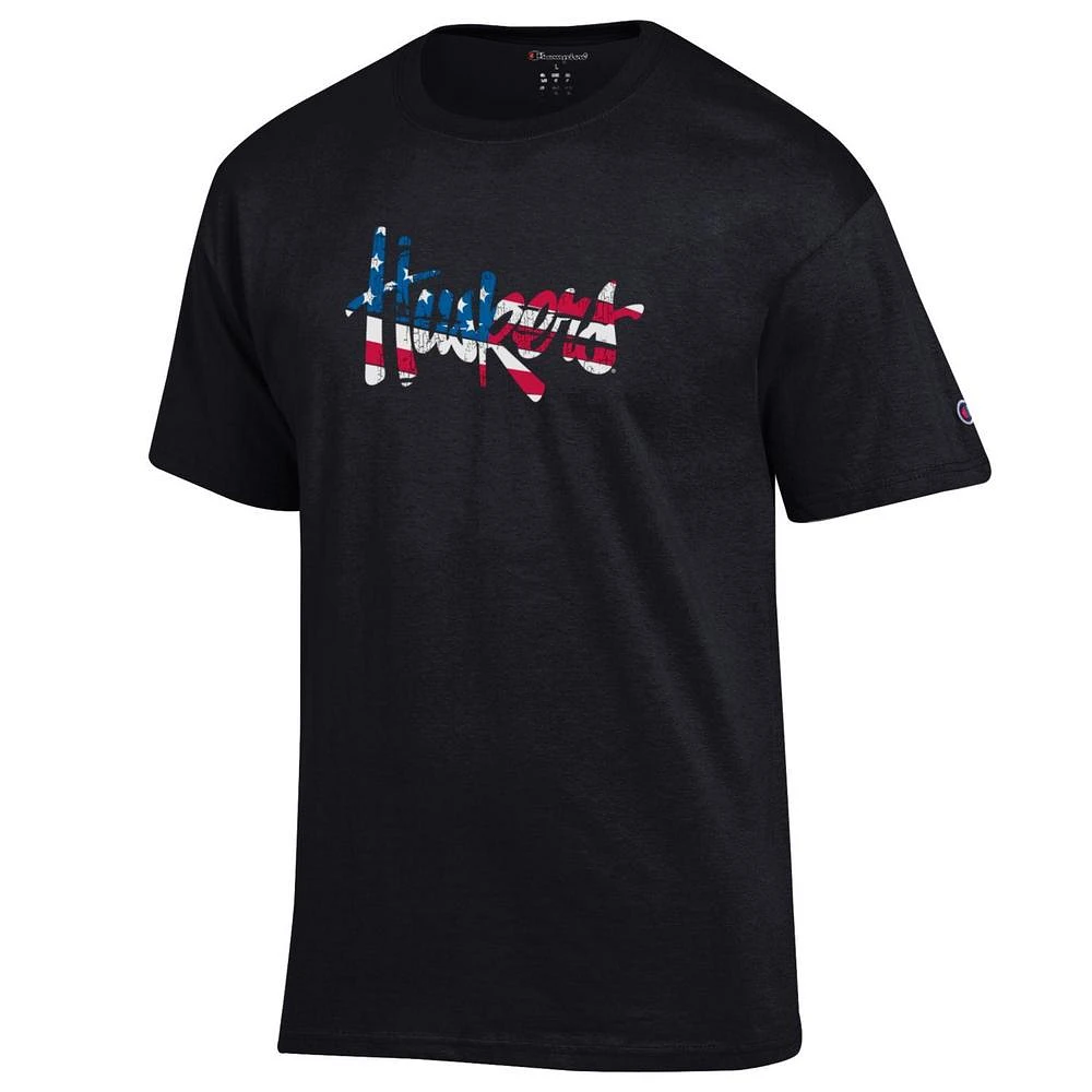 Nebraska Champion Huskers Script Flag Fill Americana Tee