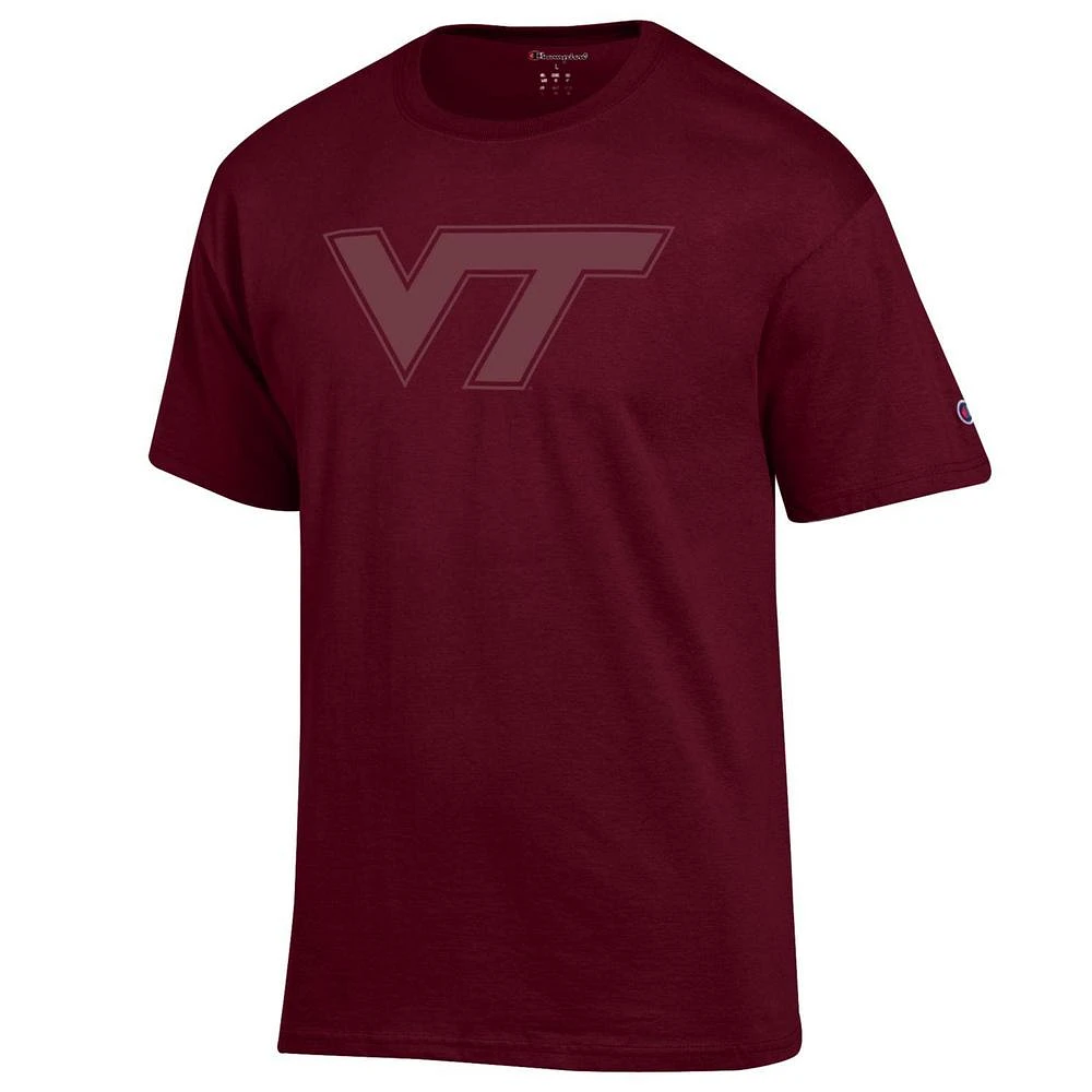 Virginia Tech Champion Tonal Logo Tee