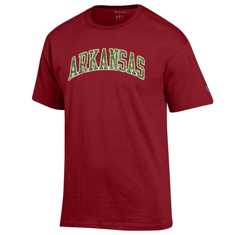 Arkansas Champion Camo Arch Tee
