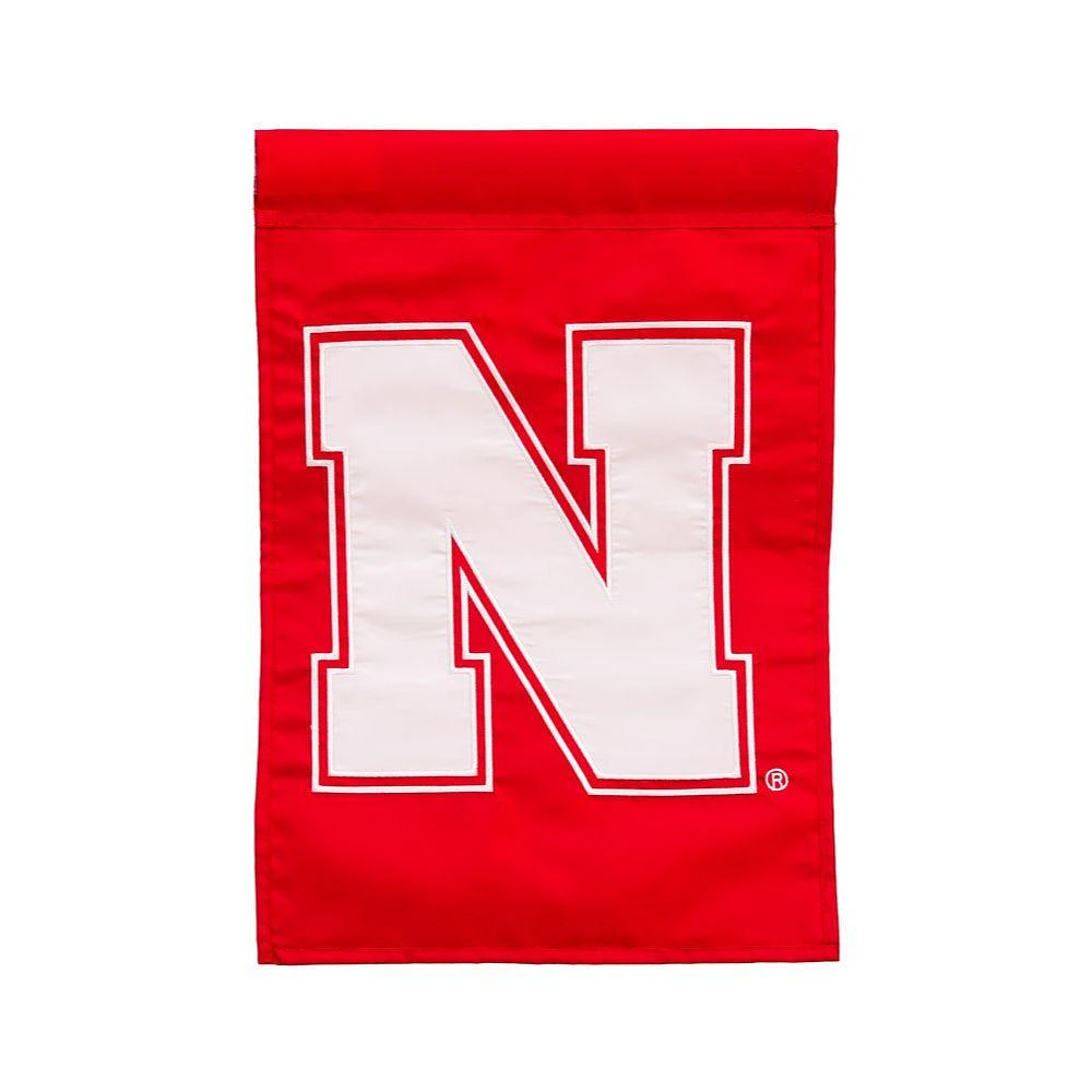 Nebraska Applique Garden Flag
