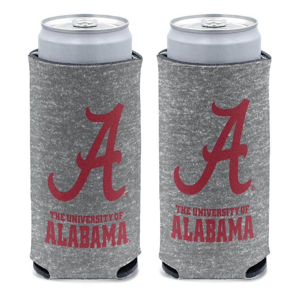 Alabama 12 Oz Grey Slim Can Cooler