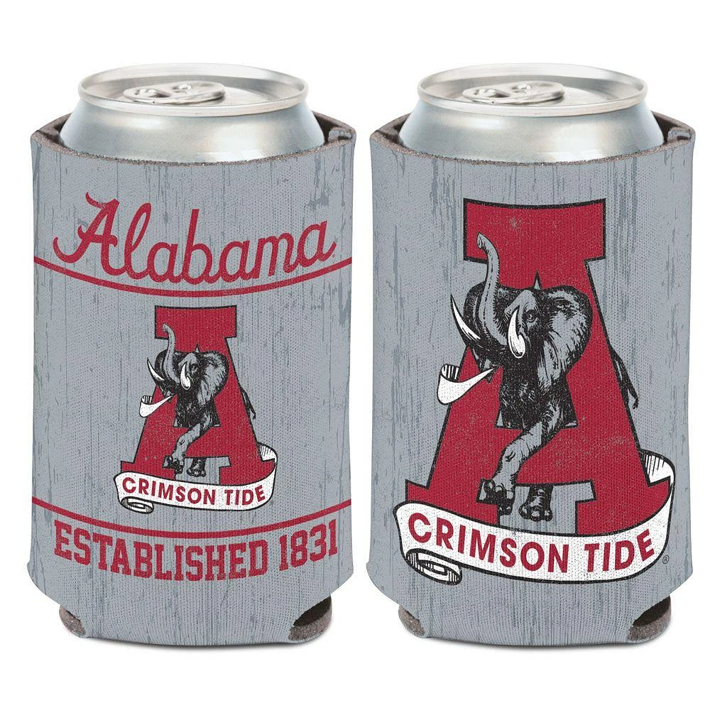 Alabama Vault 12 Oz Grey Can Cooler