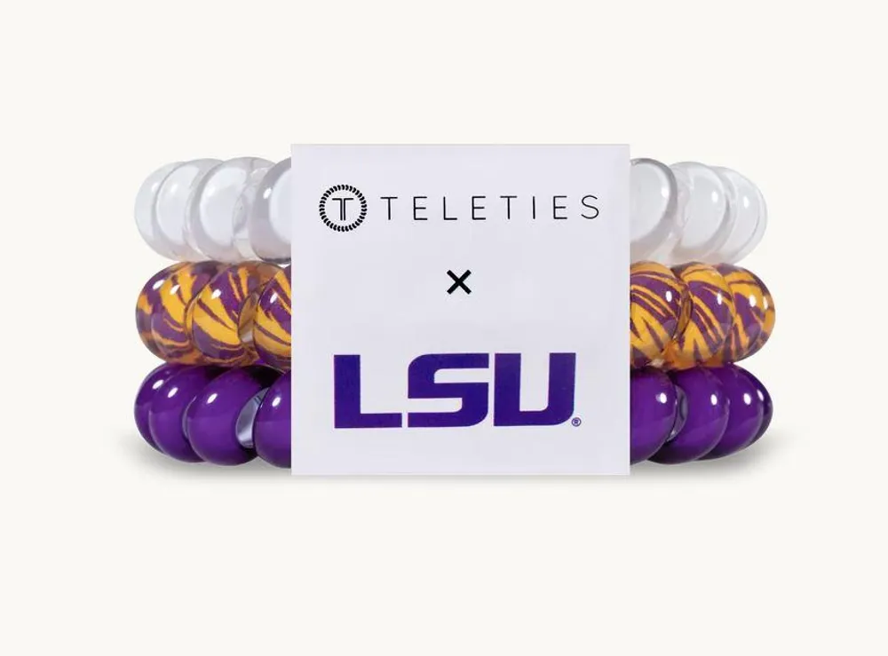 Purple, Gold and White Large TeleTies