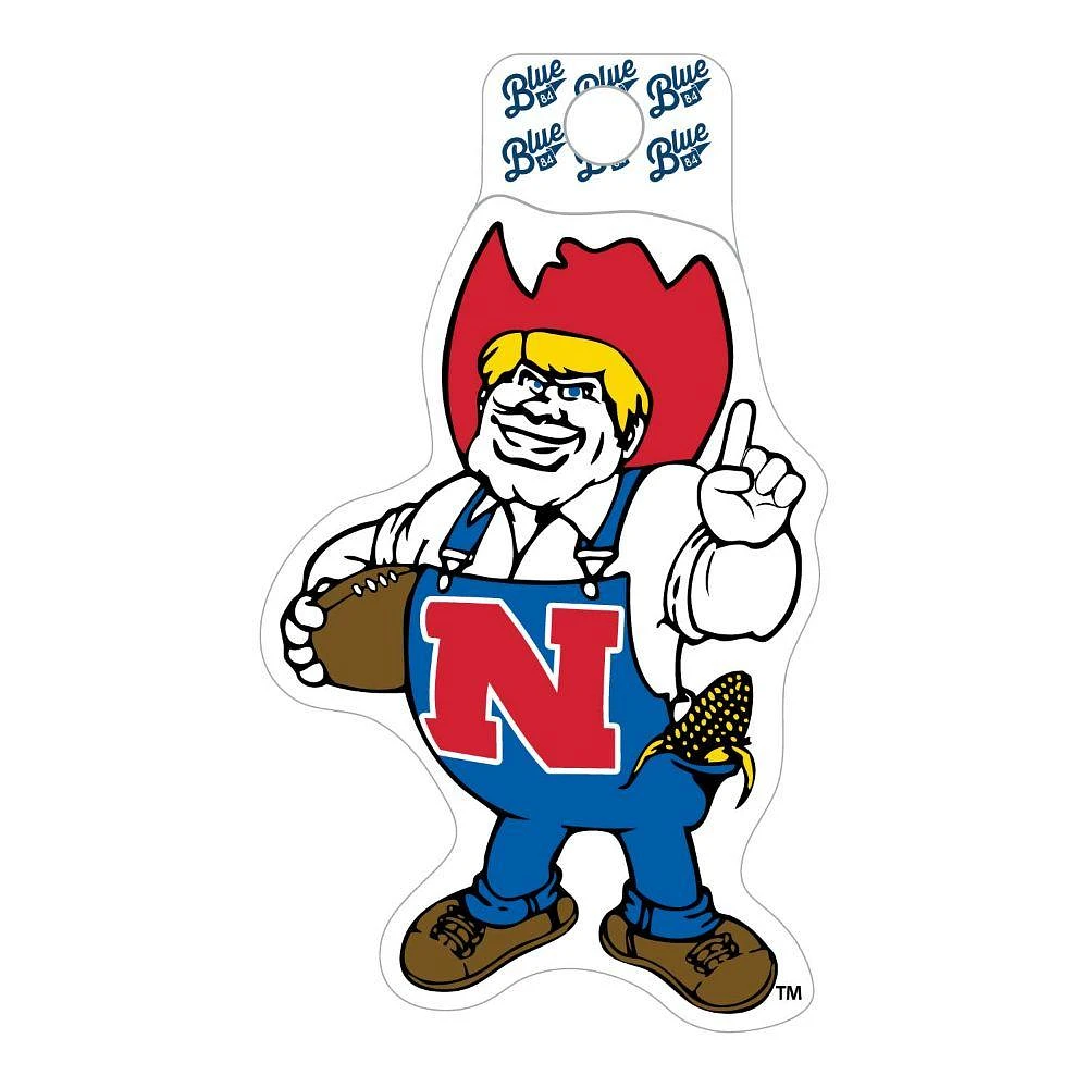 Nebraska Blue 84 Vault Cornhusker Football Overalls Decal