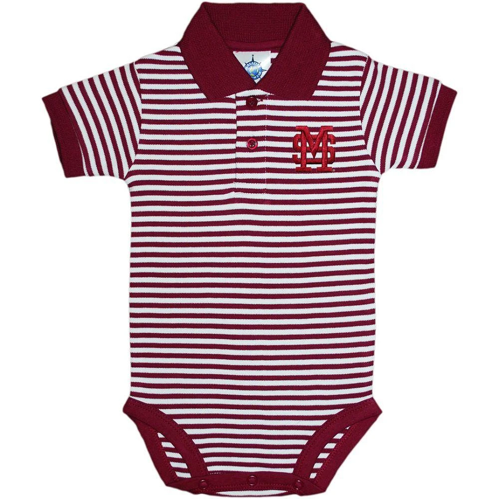 Mississippi State Infant Striped Polo Bodysuit