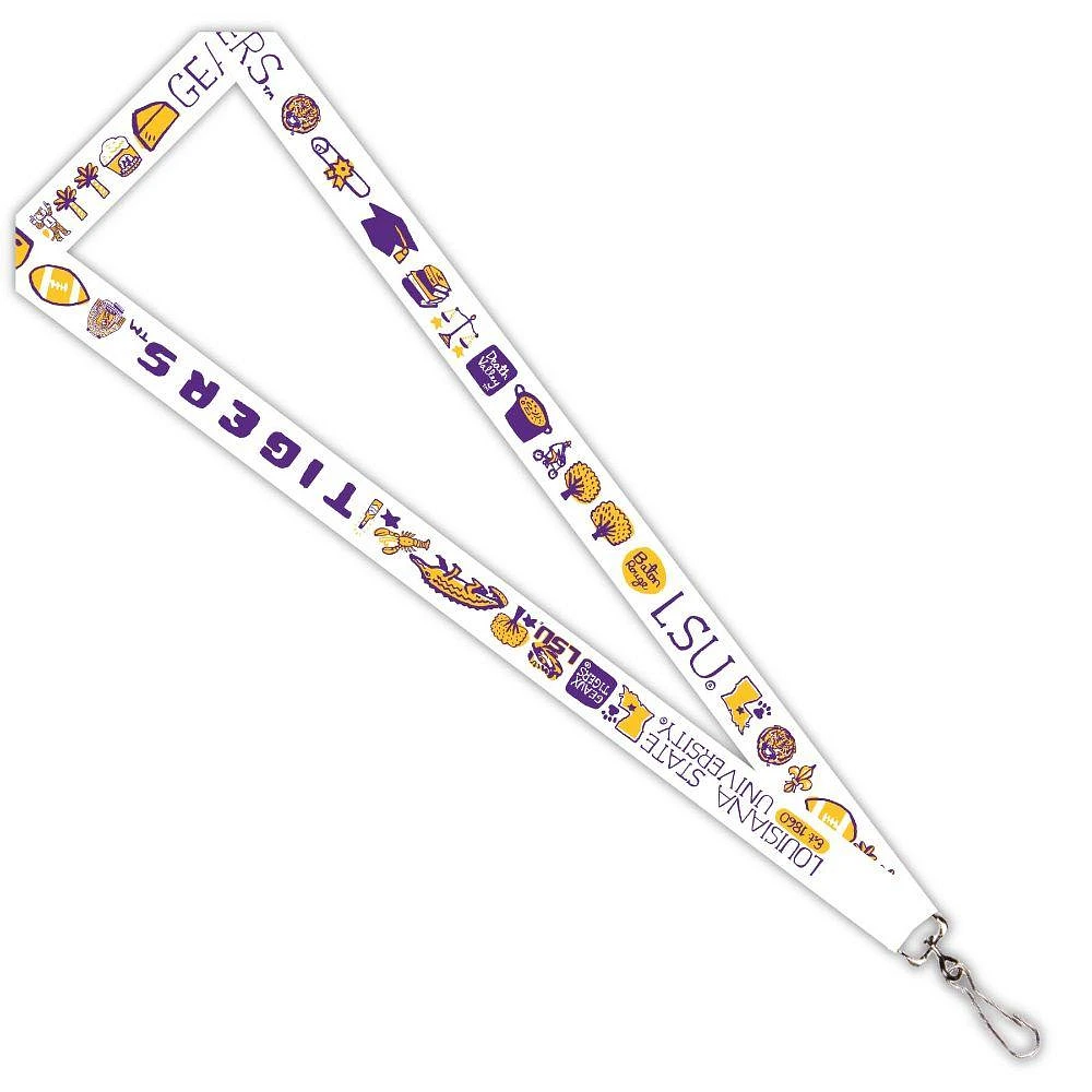 LSU Julia Gash Lanyard