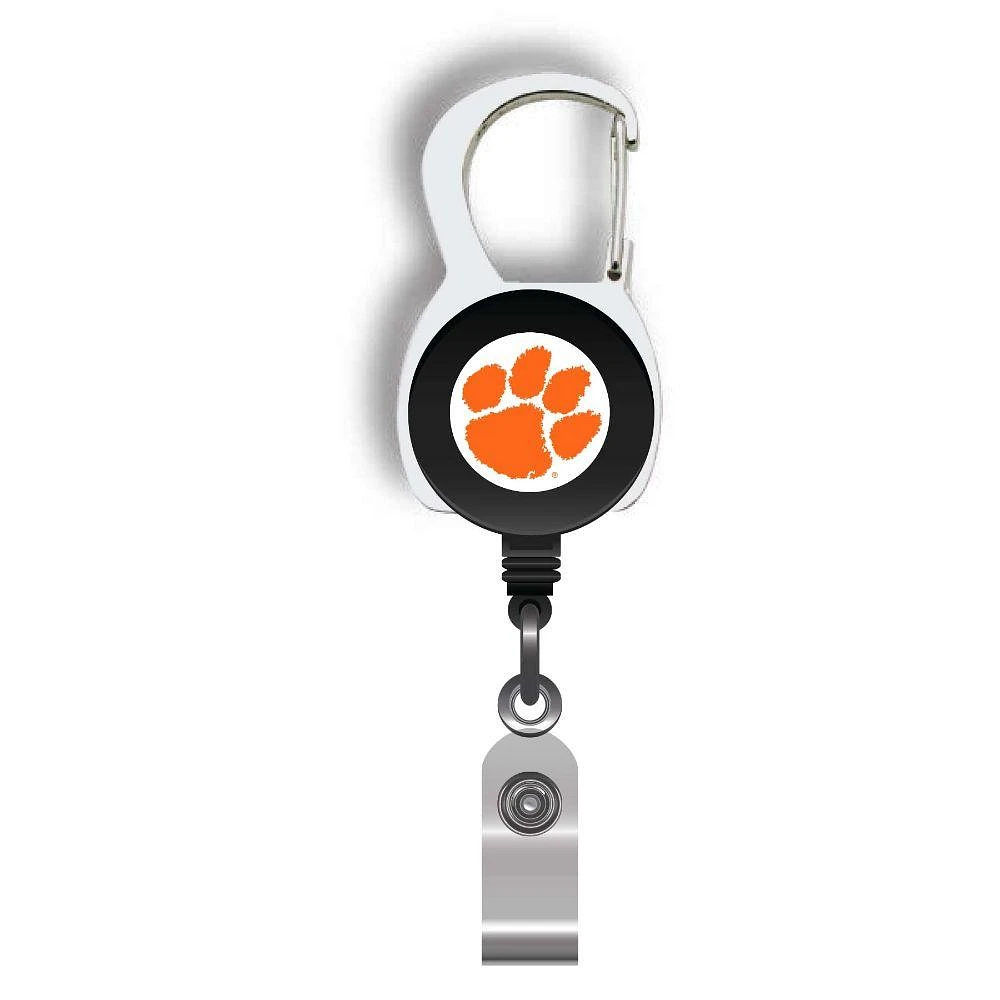 Clemson Carabiner Badge Reel