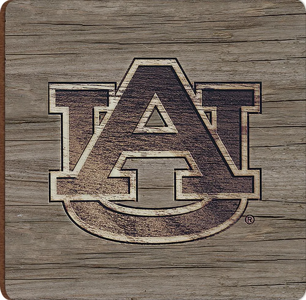 Auburn Logo Woodgrain Magnet