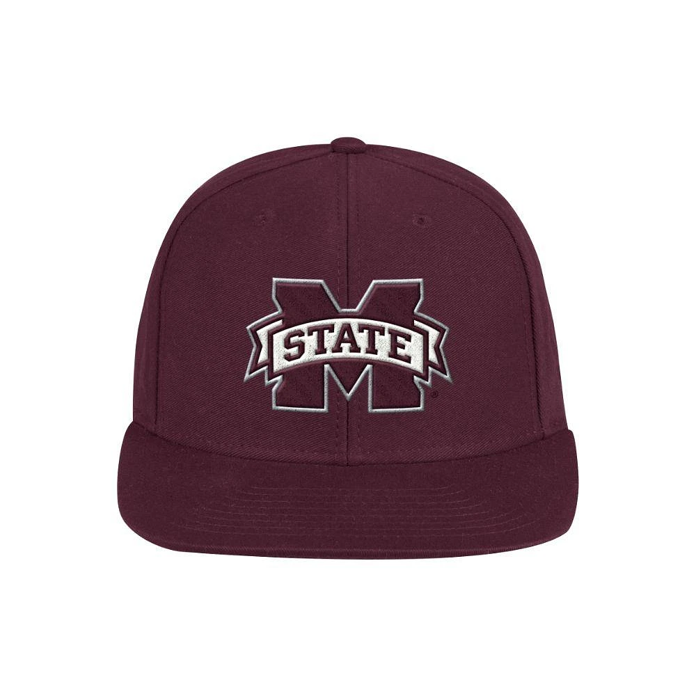 Mississippi State Adidas Flat Brim Snapback Hat