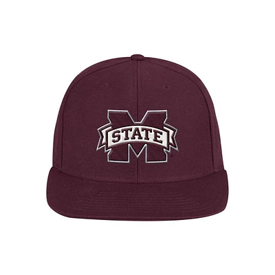 Mississippi State Adidas Flat Brim Snapback Hat