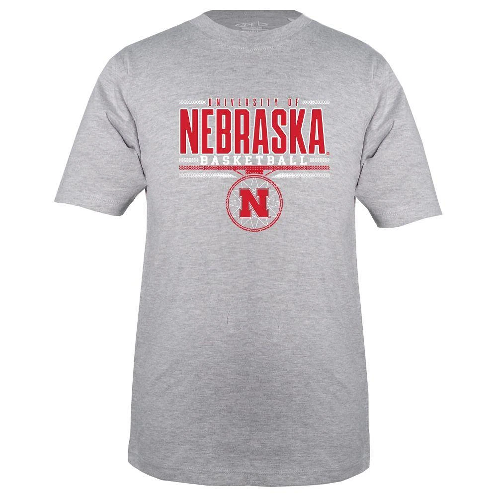 Nebraska Garb YOUTH Over Basketball Goal Tee