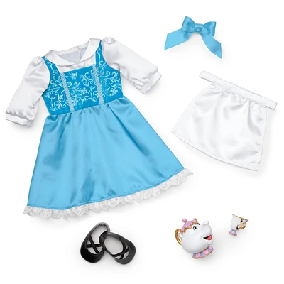 American Girl® Disney Princess Belle Blue Dress, Mrs. Potts, Chip & Accessories for 18-inch Dolls
