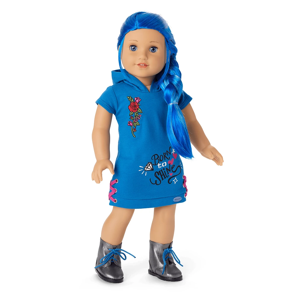 Truly Me™ 18-inch Doll #90 with long blue hair