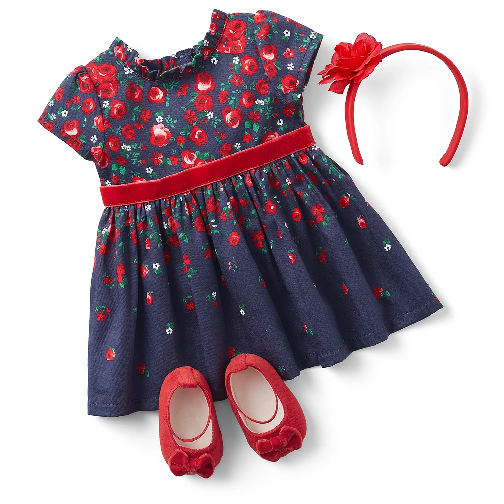 American Girl® x Janie and Jack Wrapped in Roses Party Dress for Bitty Baby® Dolls