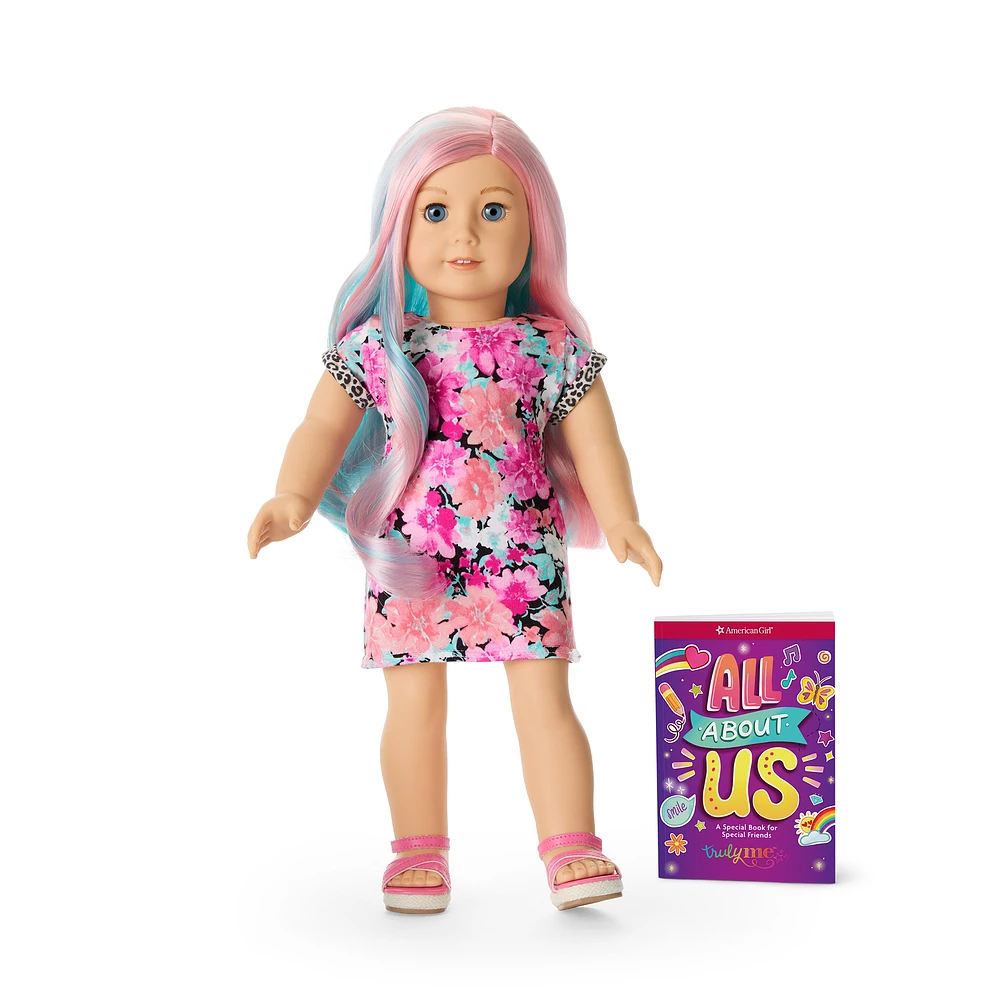 Truly Me™ 18-inch Doll #129 with pastel multicolor hair