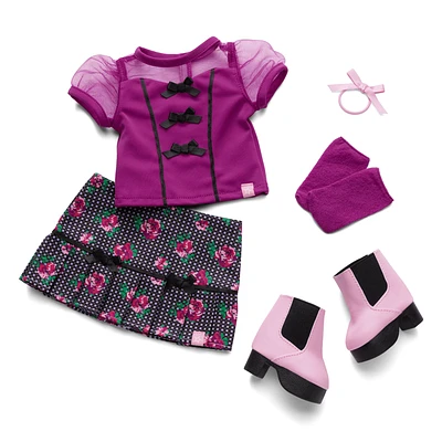 Bows & Blooms Outfit for 18-inch Dolls