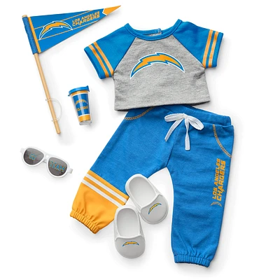 American Girl® x NFL Los Angeles Chargers Fan Outfit & Accessories for 18-inch Dolls