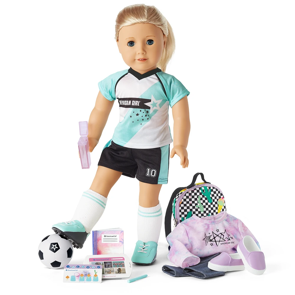 American Girl® Truly Me™ Doll #27 and School Day to Soccer Play Set