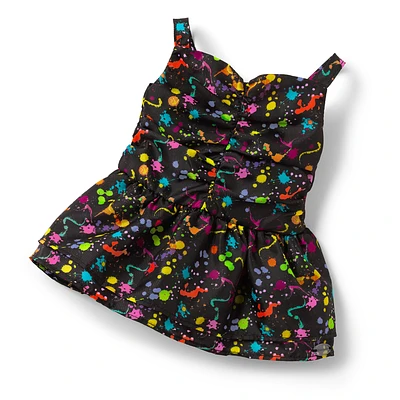 Courtney's™ Splatter Print Dress for 18-inch Dolls (Historical Characters)